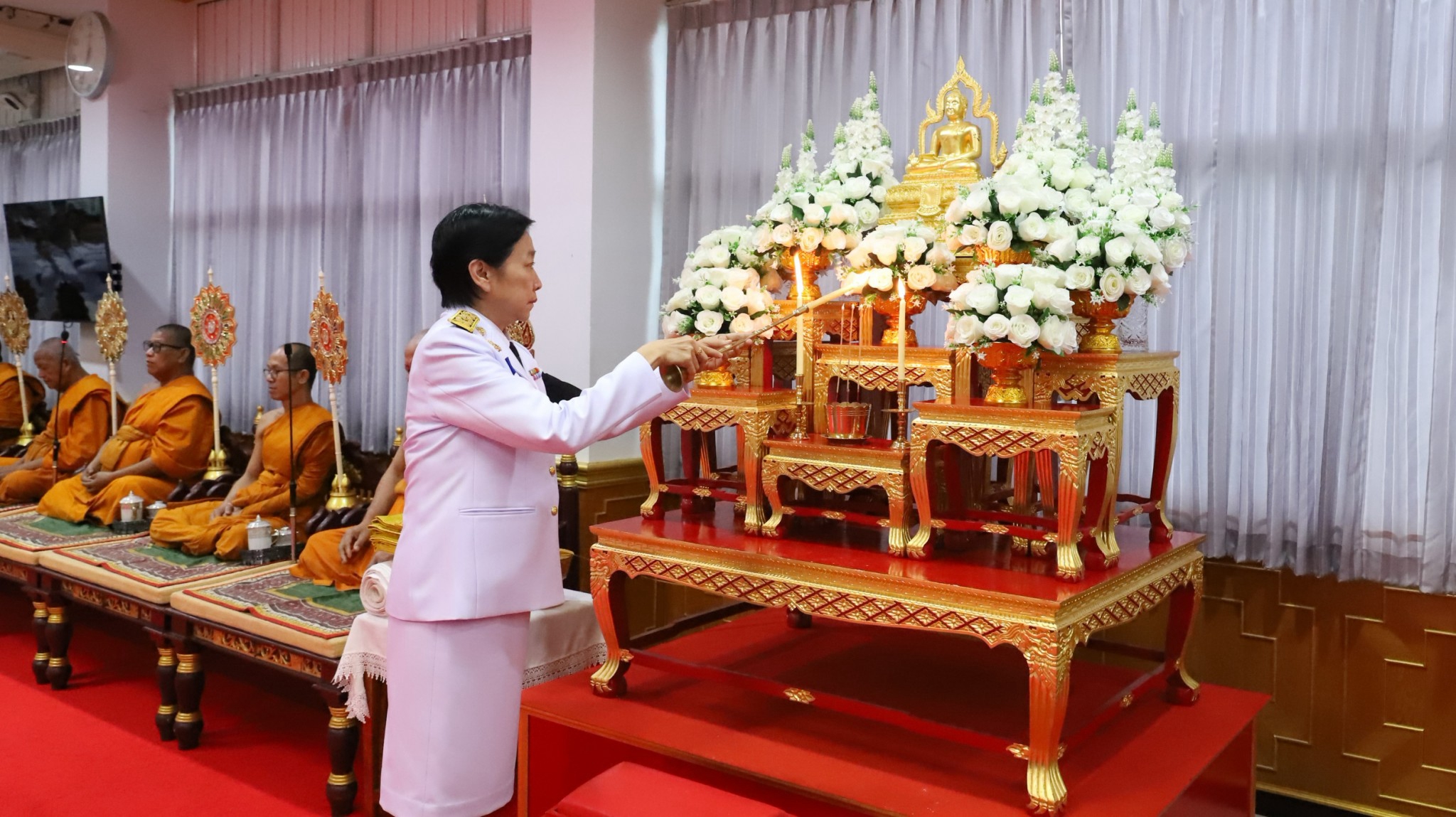 พสกนิกรชาวพิจิตร ประกอบพิธีบำเพ็ญกุศลและทำบุญตักบาตร ถวายเป็นพระกุศลแด่สมเด็จพระเจ้าลูกเธอ เจ้าฟ้าพัชรกิติยาภาฯ ในวาระครบ 100 วัน (สตมวาร) แห่งการสิ้นพระชนม์